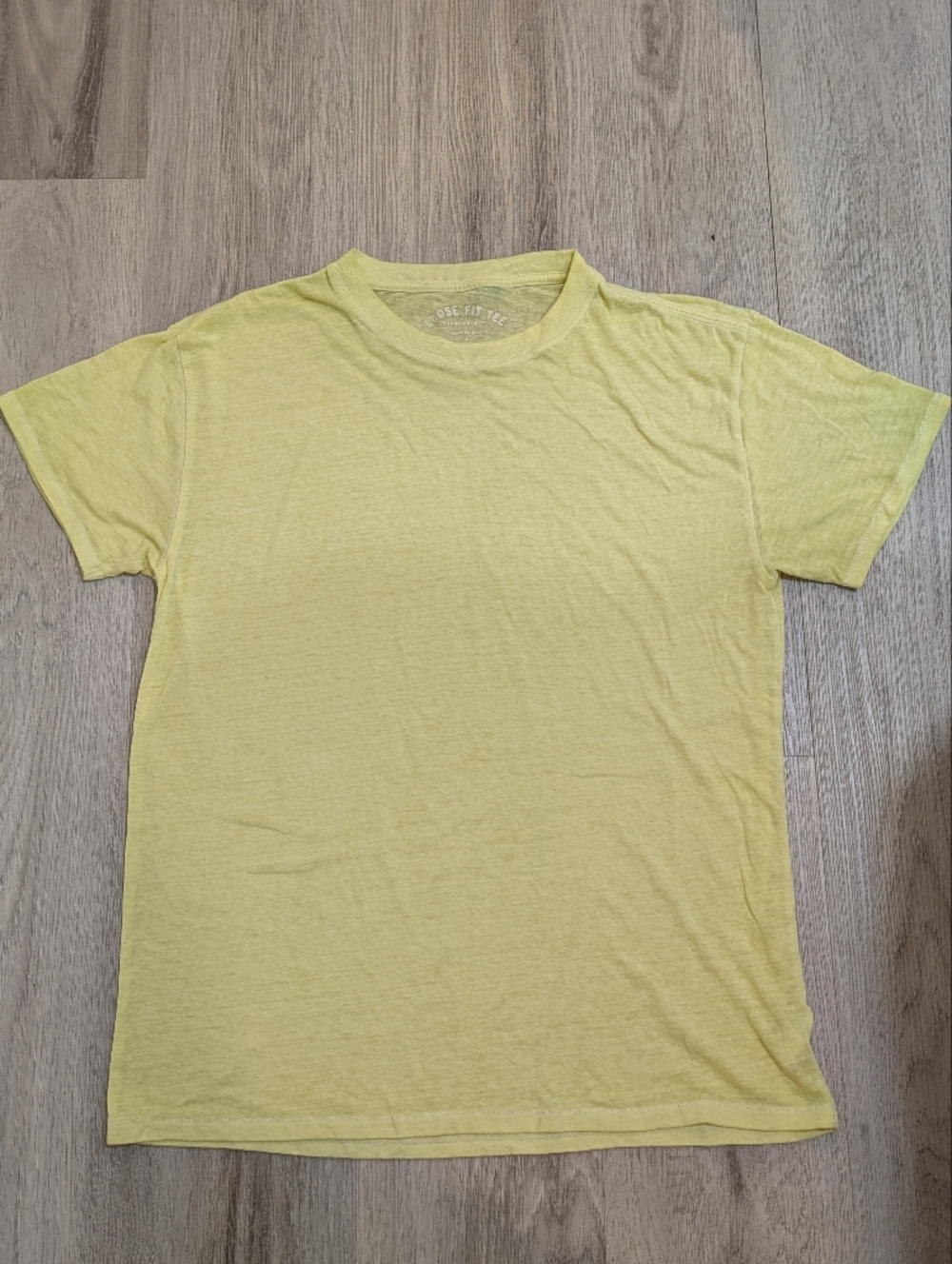 Aeropostale Yellow Loose Fit Tee Women’s Size Large Casual Basic Soft T‑Shirt